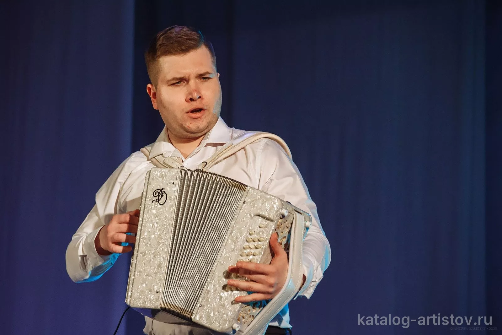 Гармонист Дмитрий Овчинников, музыкант