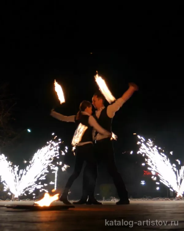 Огненное шоу Flame, световое шоу