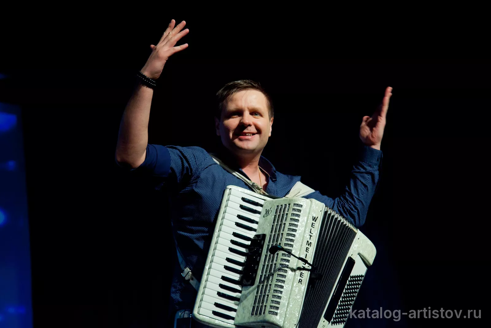 Аккордеонист Вадим Желудев, музыкант