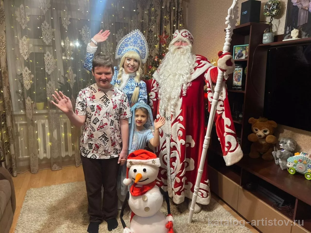 Дед Мороз и Снегурочка Зяббаровых