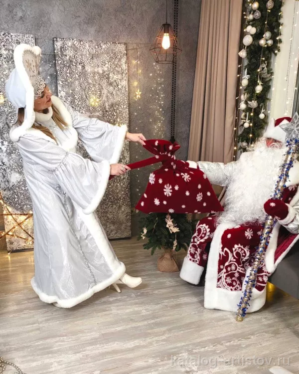 Дед Мороз и Снегурочка из Академгородка