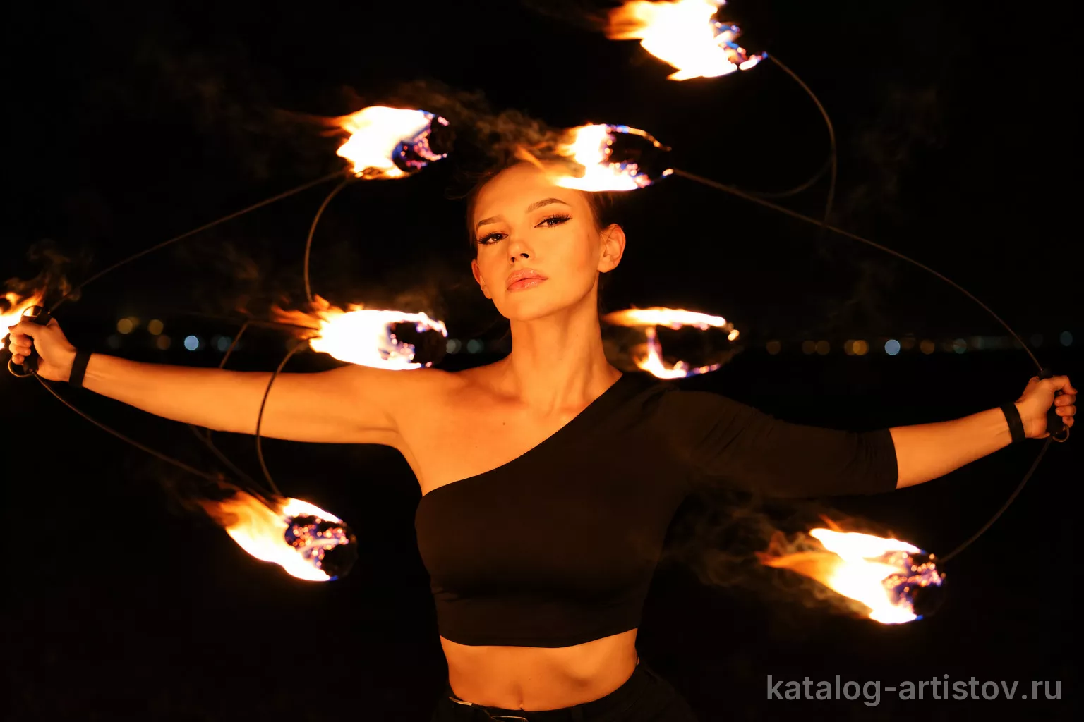 Фаер-шоу Night Furia, световое шоу — фото 3