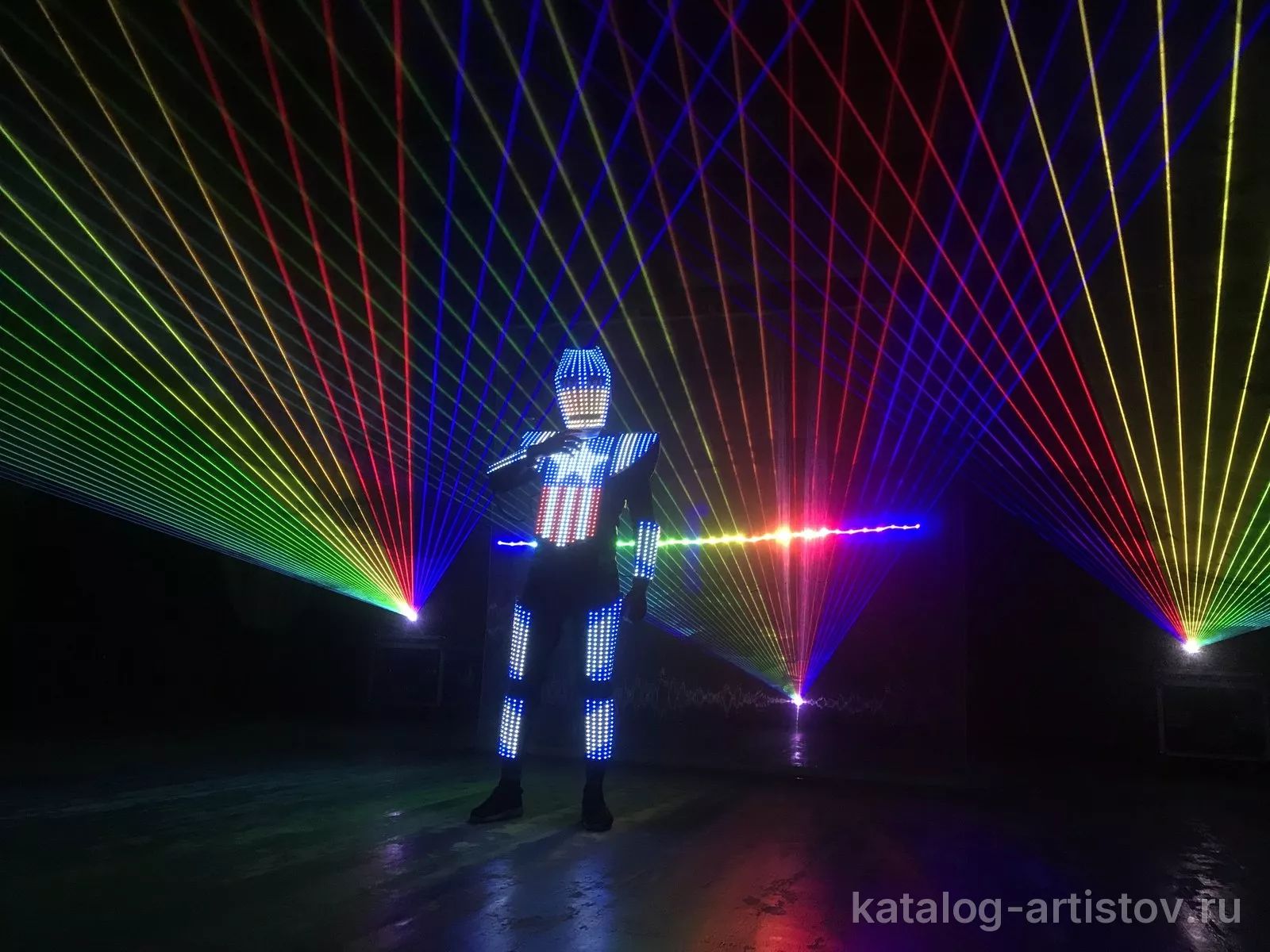 Лазерное шоу Laser Man, световое шоу