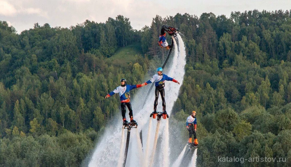 Флайборд-шоу Flyboard Show, цирковой артист