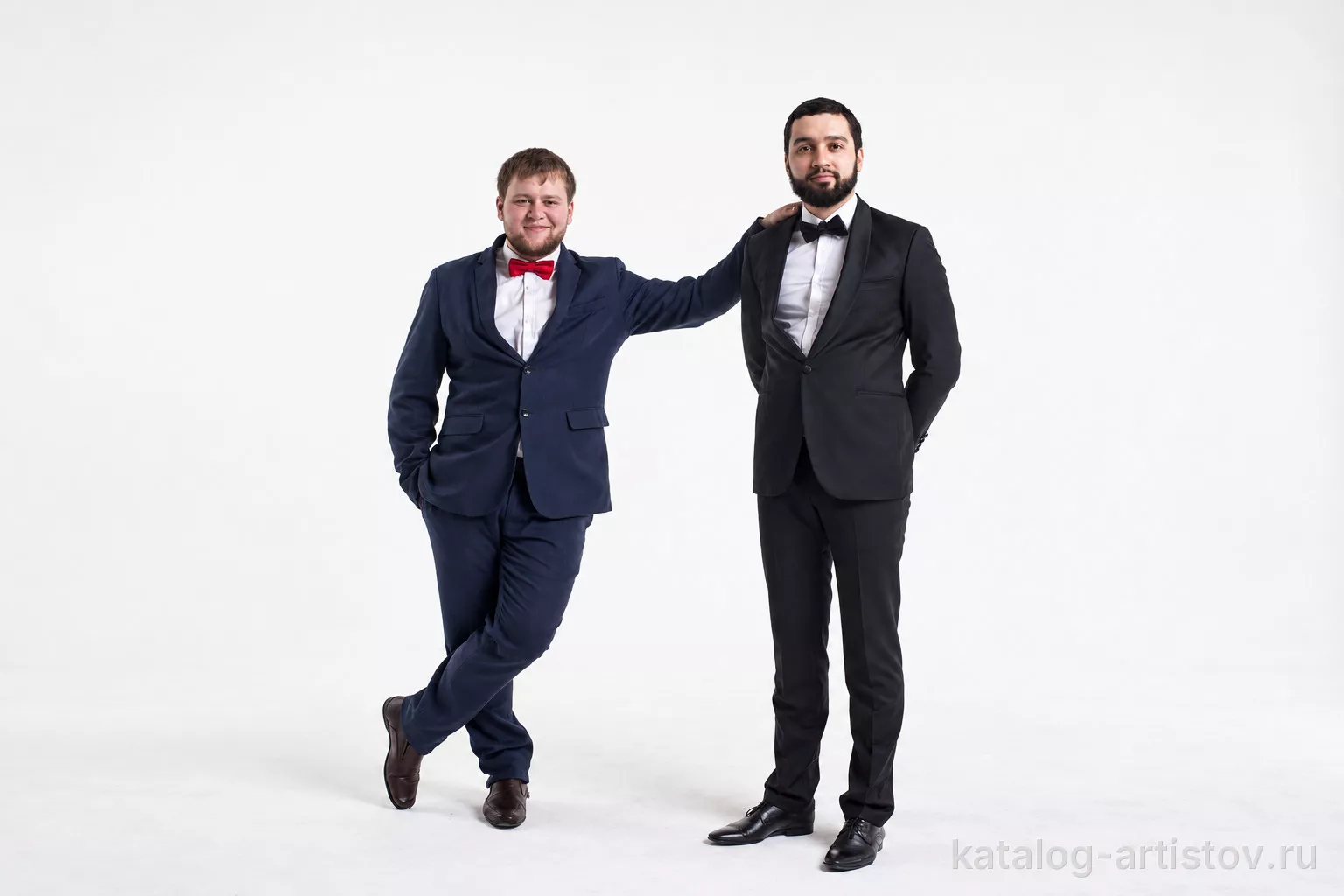 Дуэт ведущих «Вквадрате», ведущий