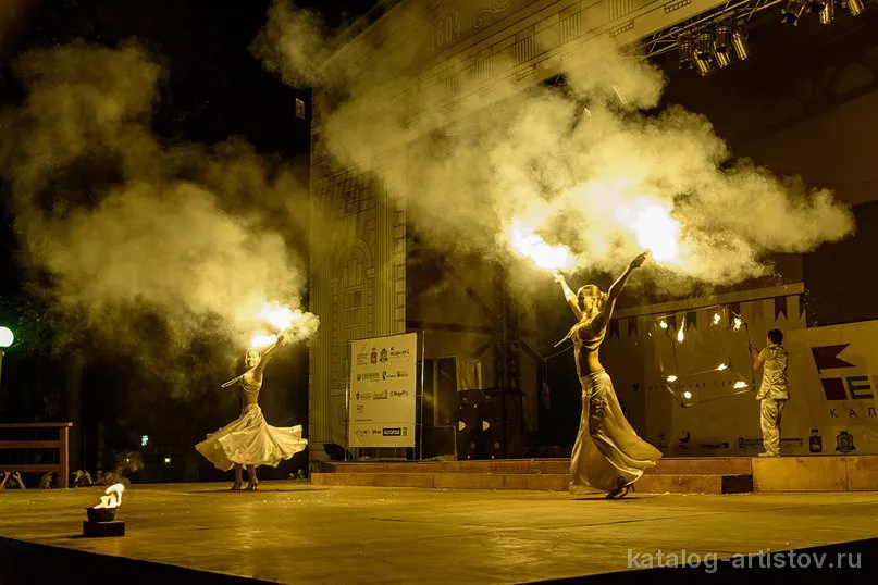 Фаер-шоу Atlantis Studio, световое шоу — фото 2