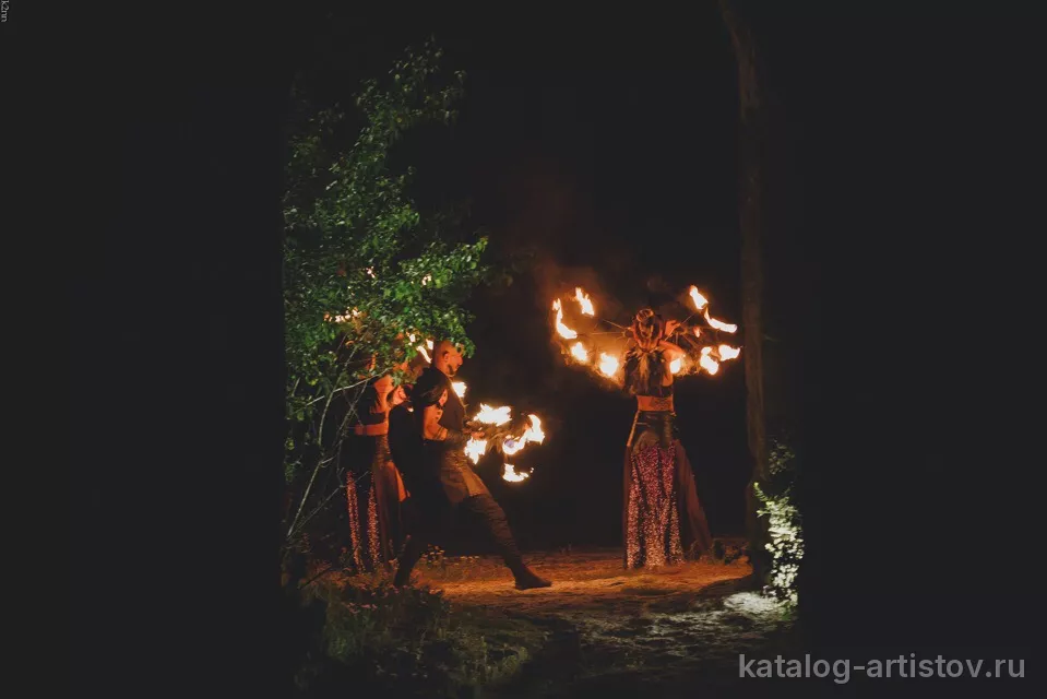 Огненное шоу Bonfire Show, световое шоу — фото 3